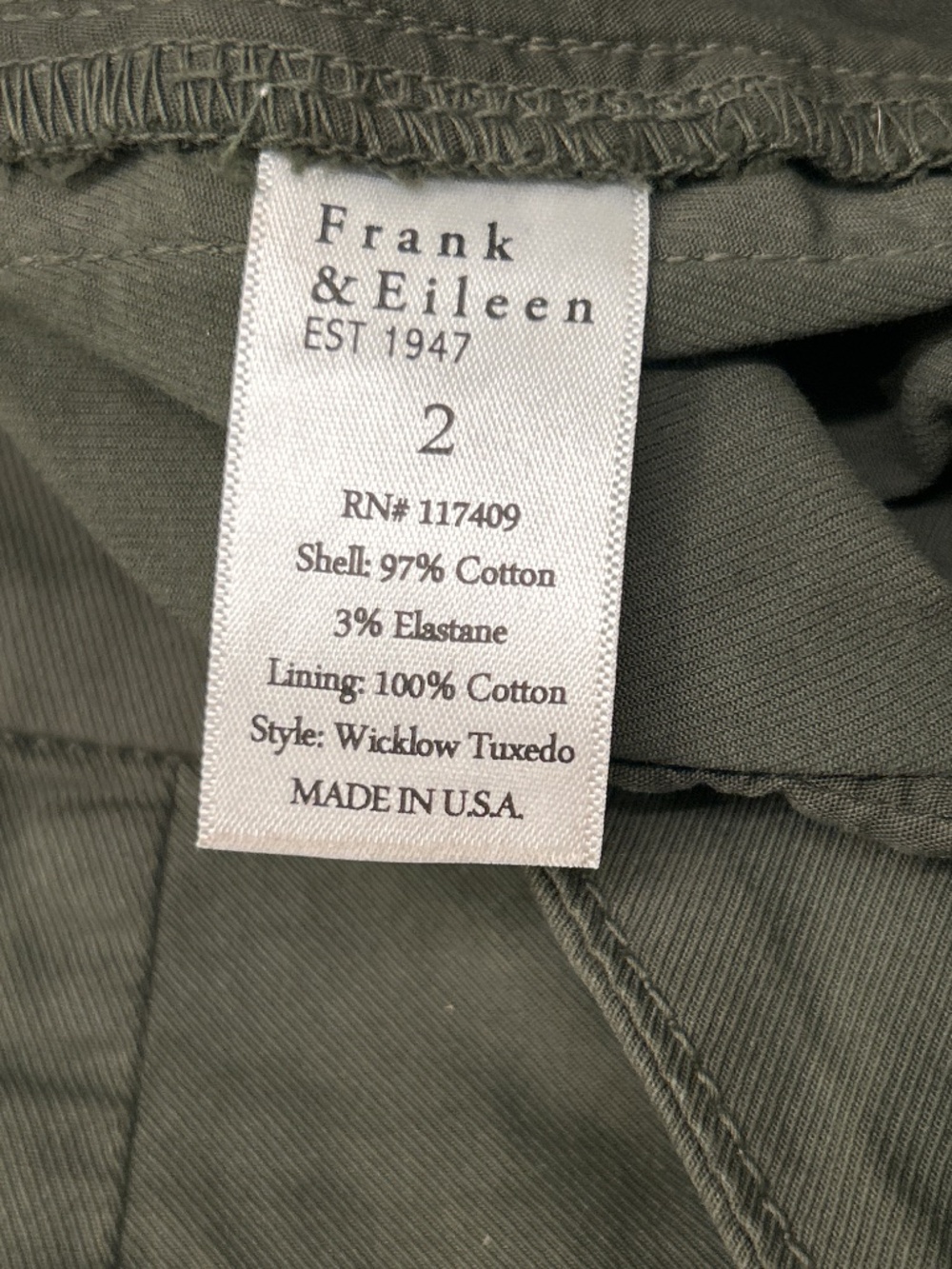 Frank and Eileen Wicklow tuxedo pant - Picture 4 of 4